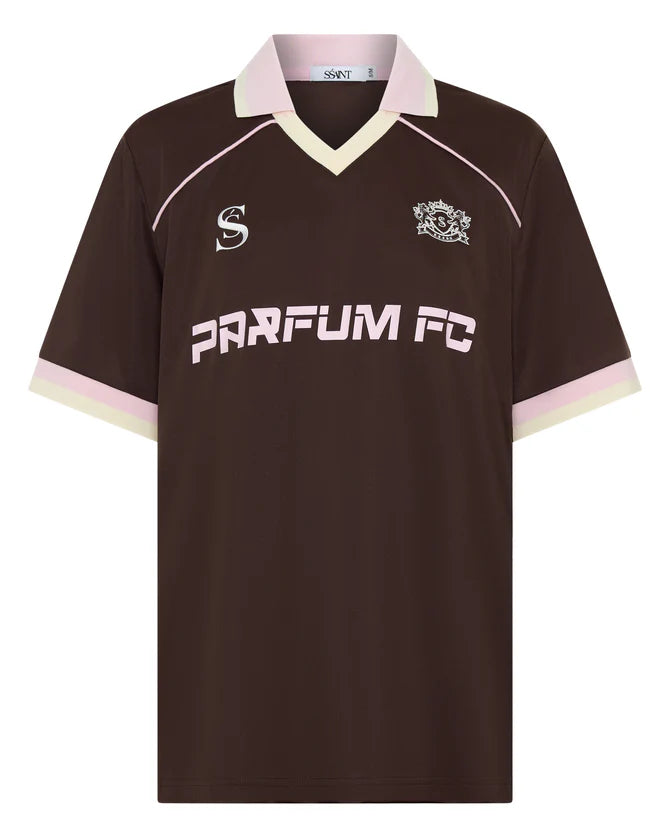 Elysian Collective Ssaint Emblem Soccer Jersey Espresso