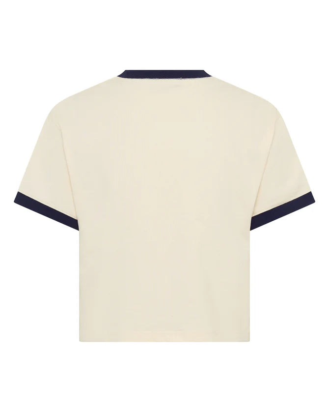 Elysian Collective Ssaint Logo Baby Tee Cream