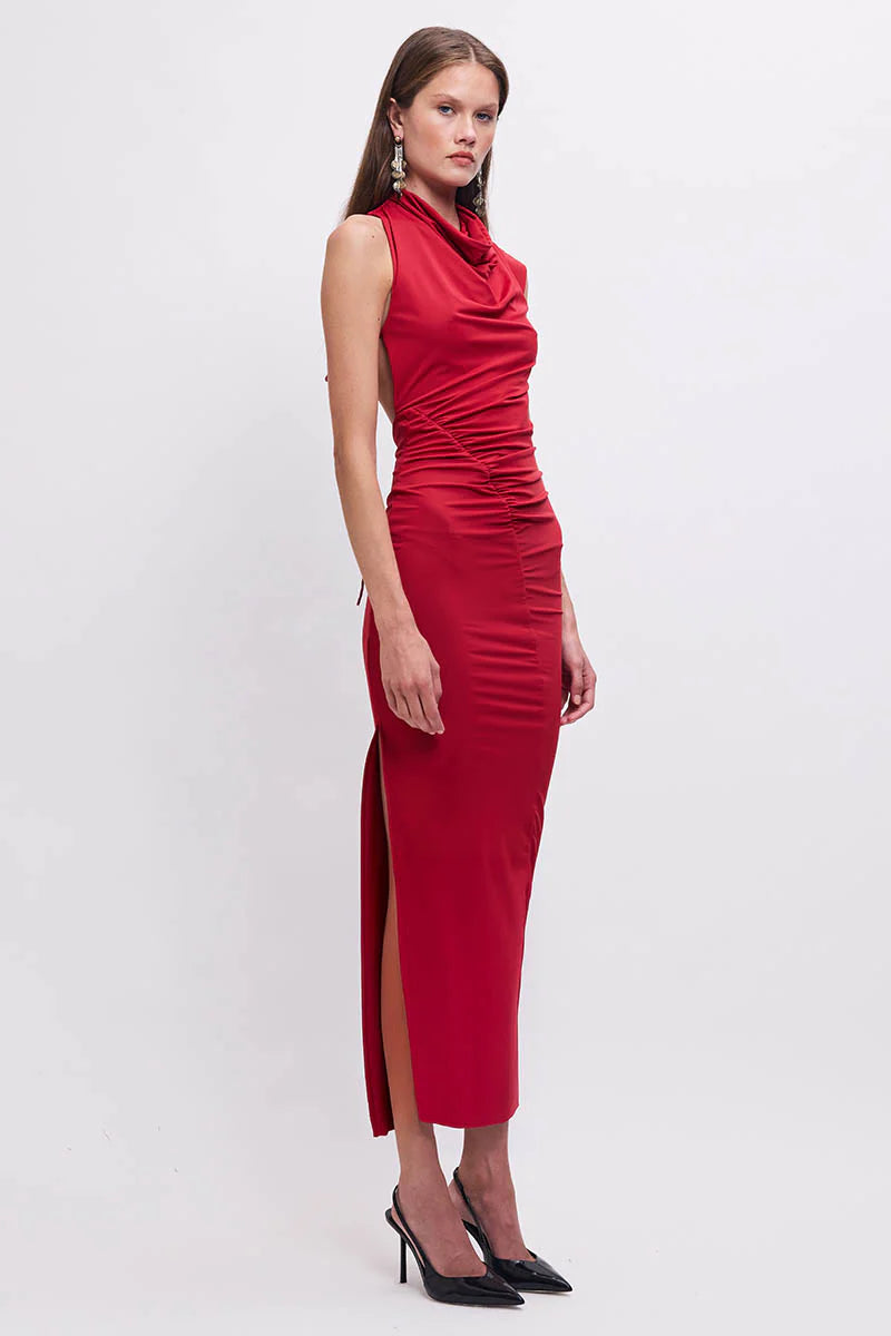 Elysian Collective Suboo Phoebe Maxi Dress Red