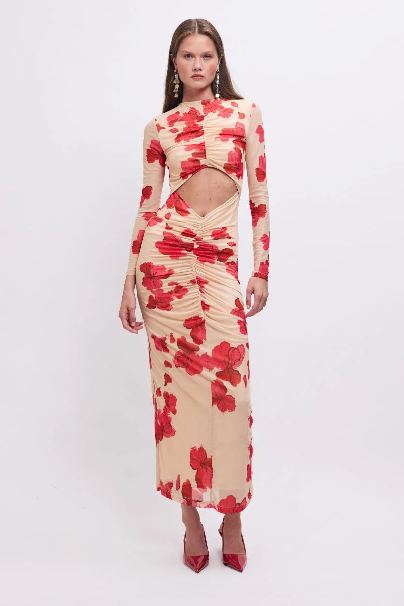 Elysian Collective Suboo Suzie Floral Long Sleeve Reversible Maxi Dress