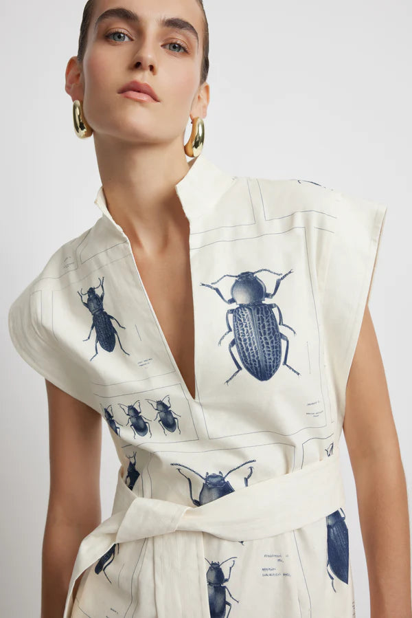 Elysian Collective Sunset Lover Beetle Bowshall Column Dress Beetle Print