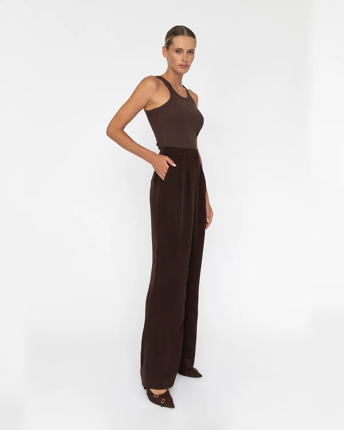 Elysian Collective Tekai Newport Pant Chocolate