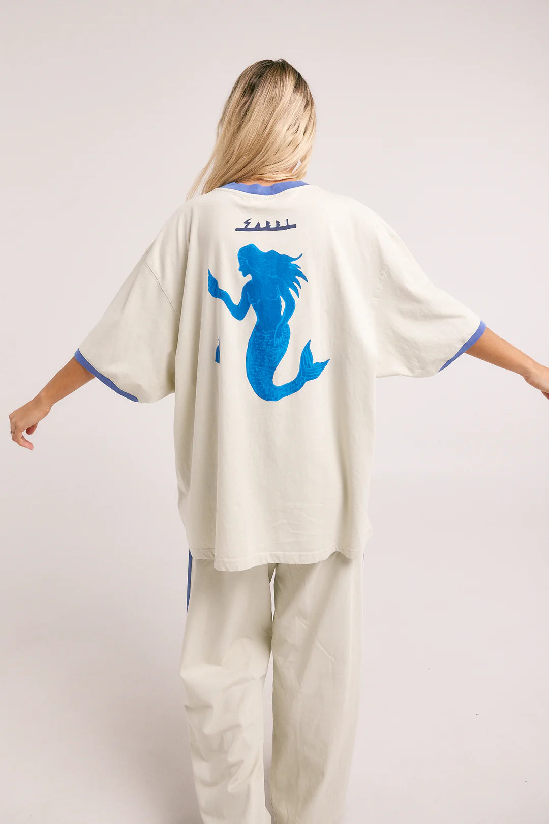 Elysian Collective Sabbi The Very Oversized Drunken Mermaid Tee Ice