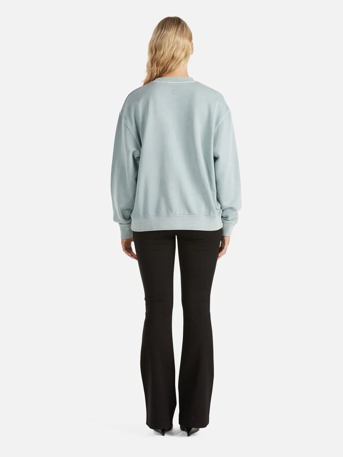 Elysian Collective Ena Pelly Lilly Oversized Sweater City Logo Seafoam Wash