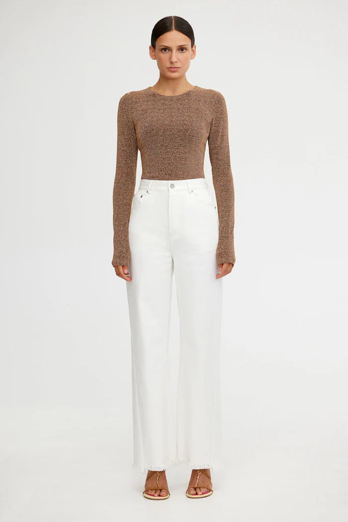 Elysian Collective Significant Other Gia Long Sleeve Top Bronze