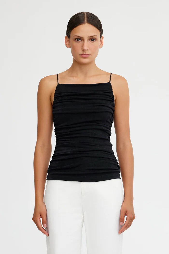 Elysian Collective Significant Other Luna Strappy Top Black