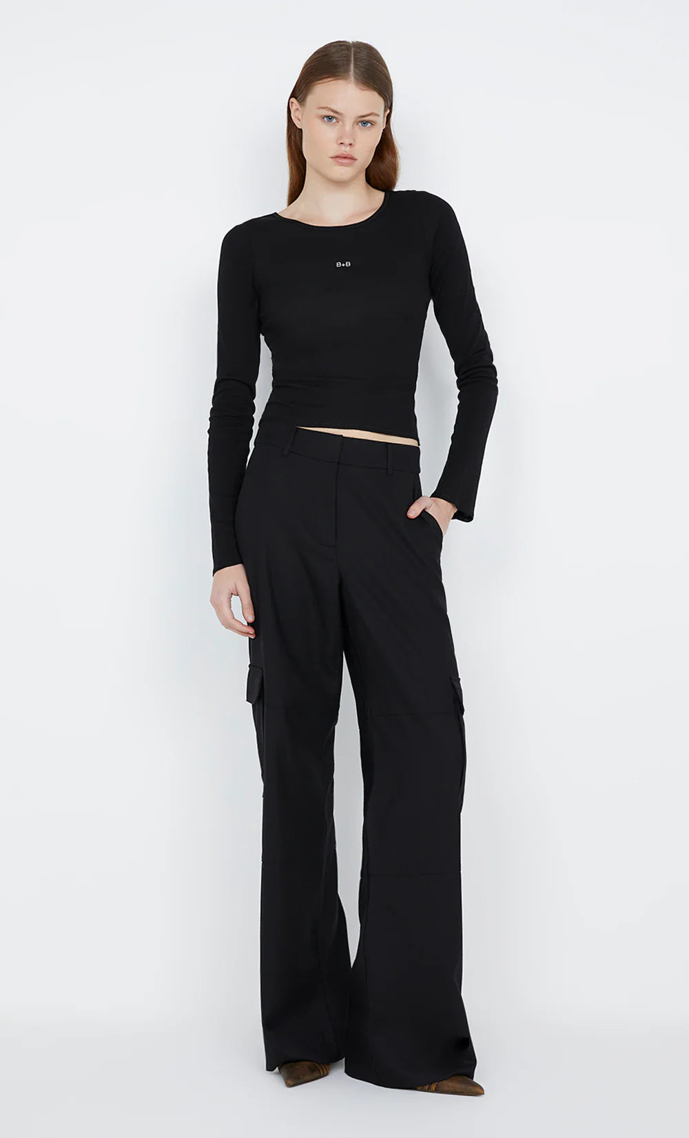 Elysian Collective Bec And Bridge BB Long Sleeve Top Black