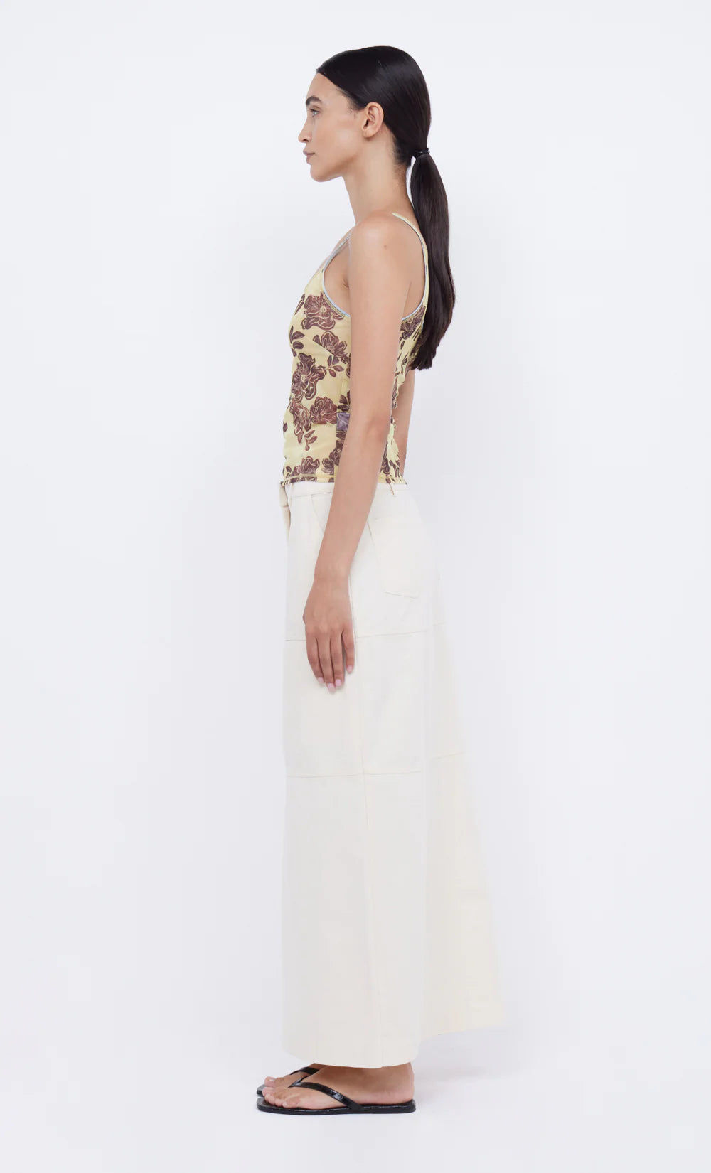 Elysian Collective Bec+Bridge Phoenix Maxi Skirt (Cream)