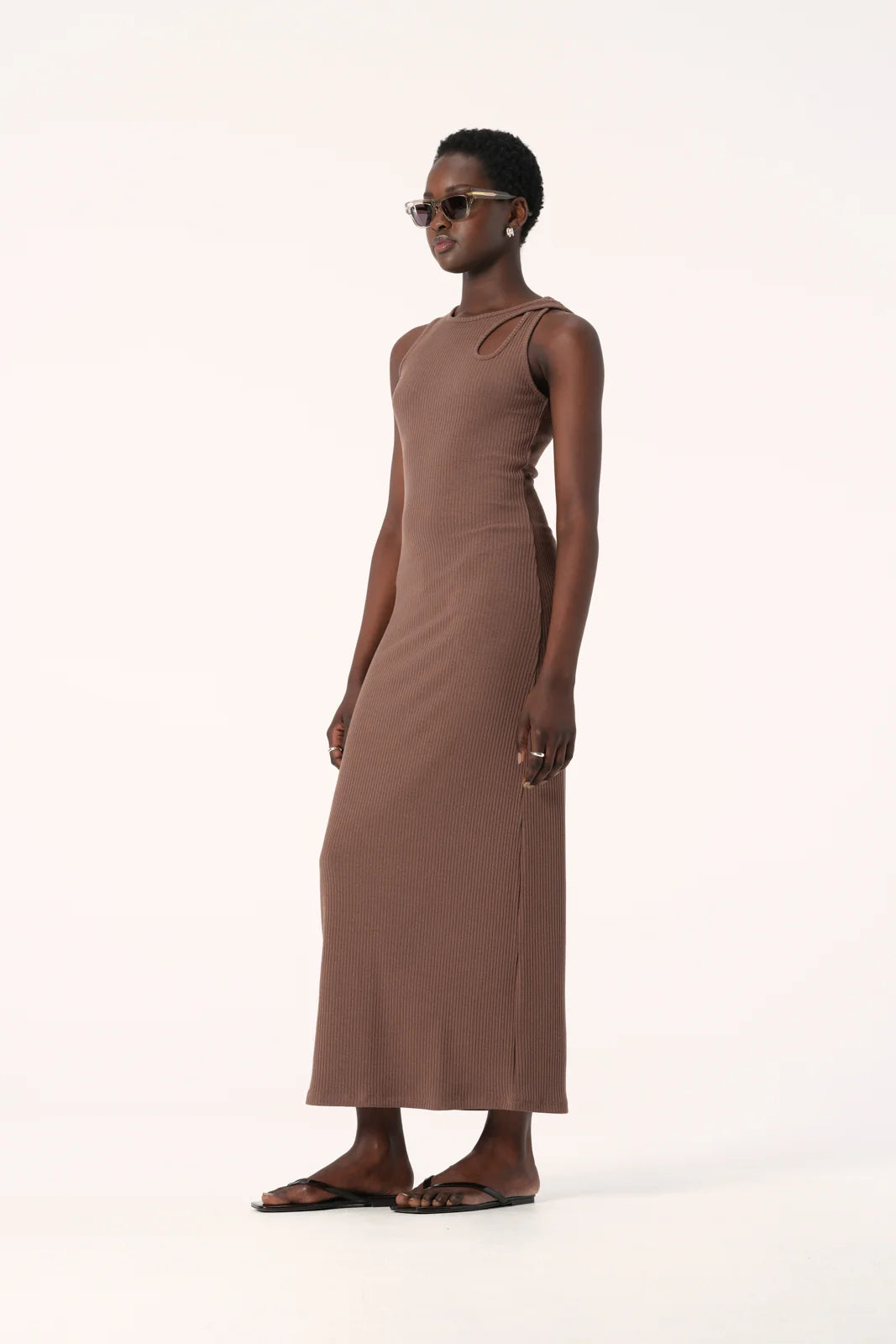 Elysian Collective - Elka Collective Liguria Dress (Cocoa)