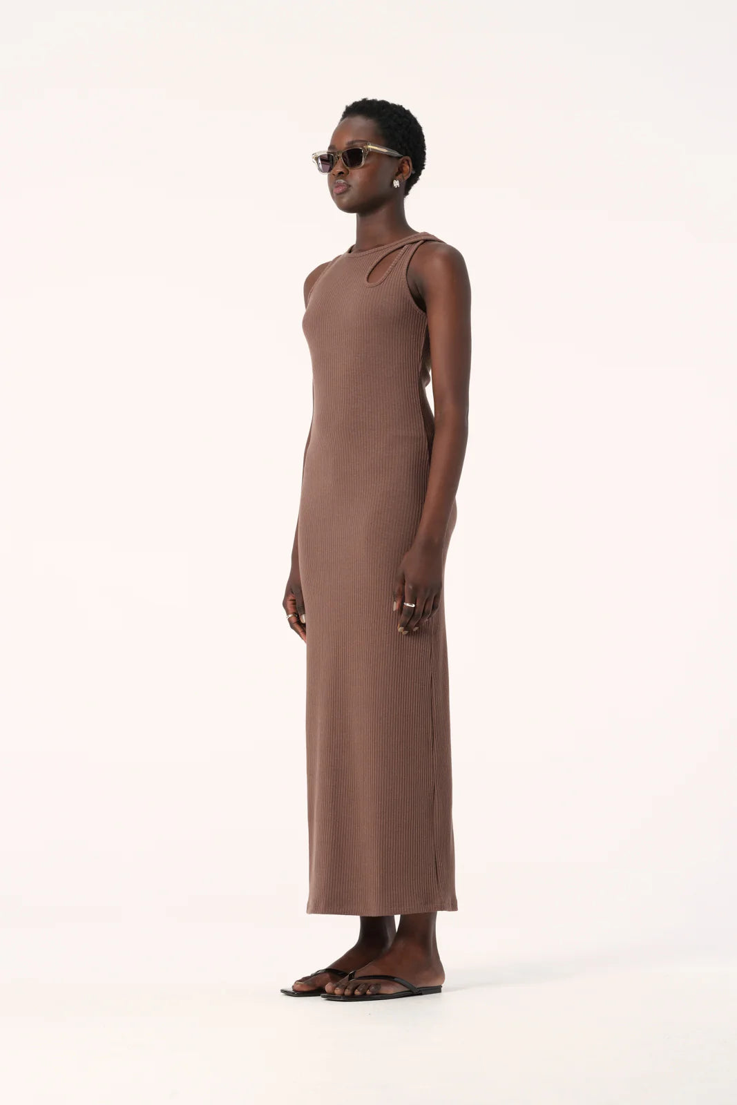 Elysian Collective - Elka Collective Liguria Dress (Cocoa)