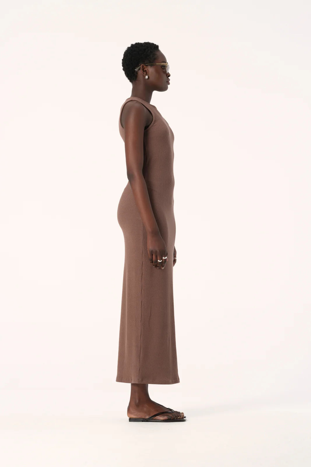 Elysian Collective - Elka Collective Liguria Dress (Cocoa)