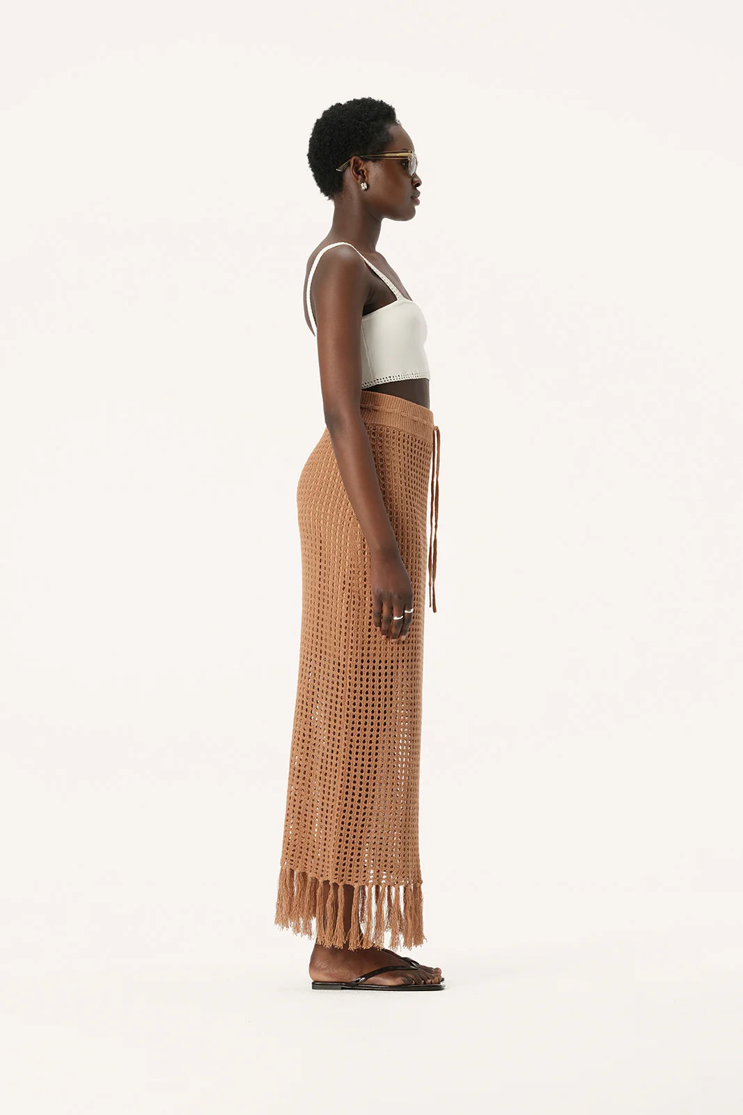 Elysian Collective Elka Collective Martinez Knit Skirt - Camel