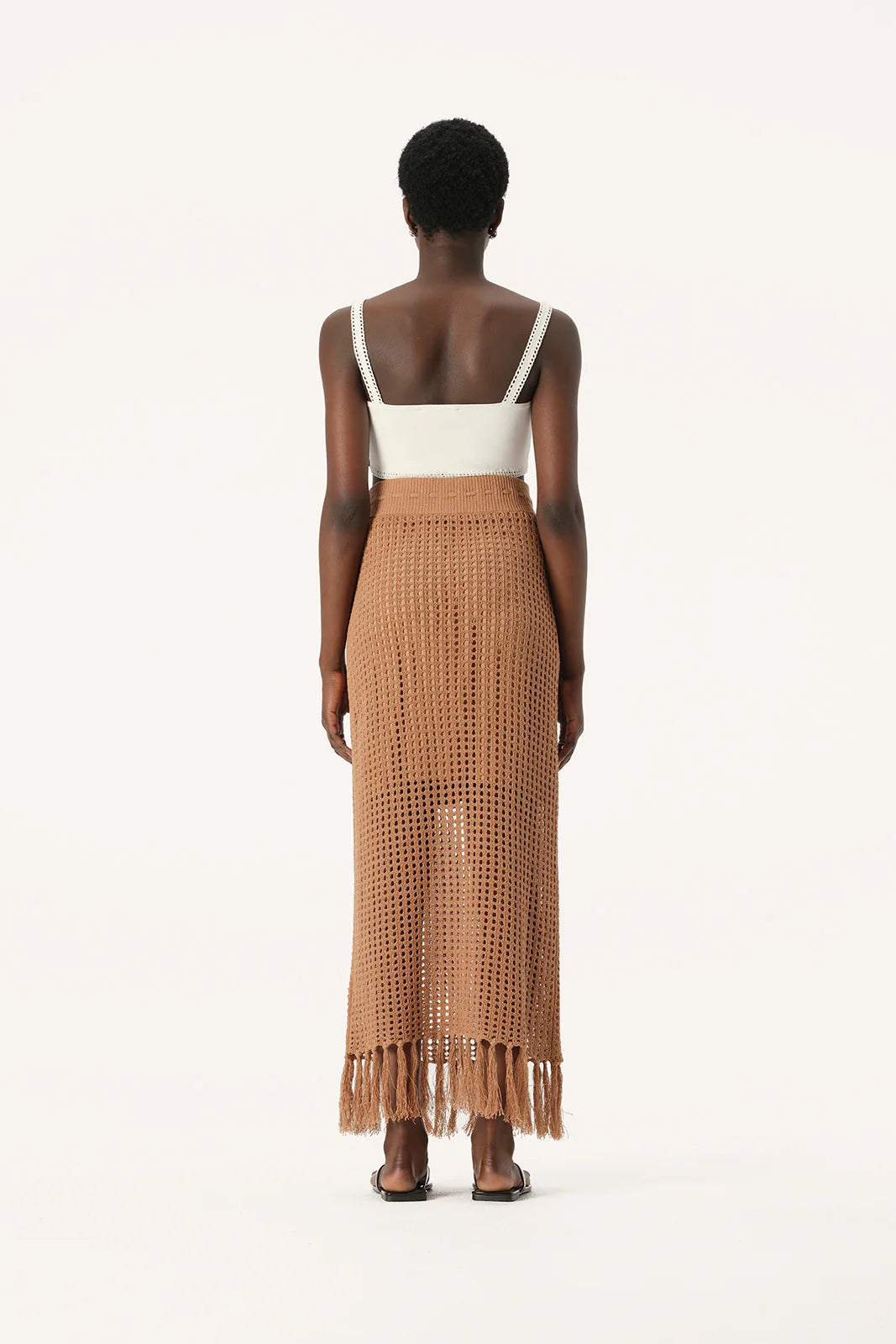 Elysian Collective Elka Collective Martinez Knit Skirt - Camel