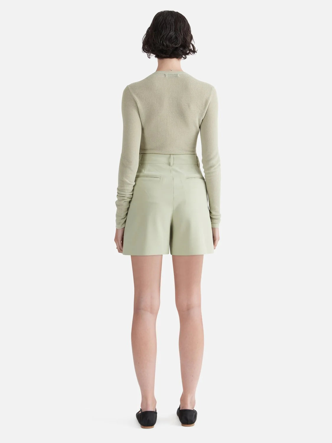 Elysian Collective Ena Pelly Jade Tailored Bermuda Short Sage