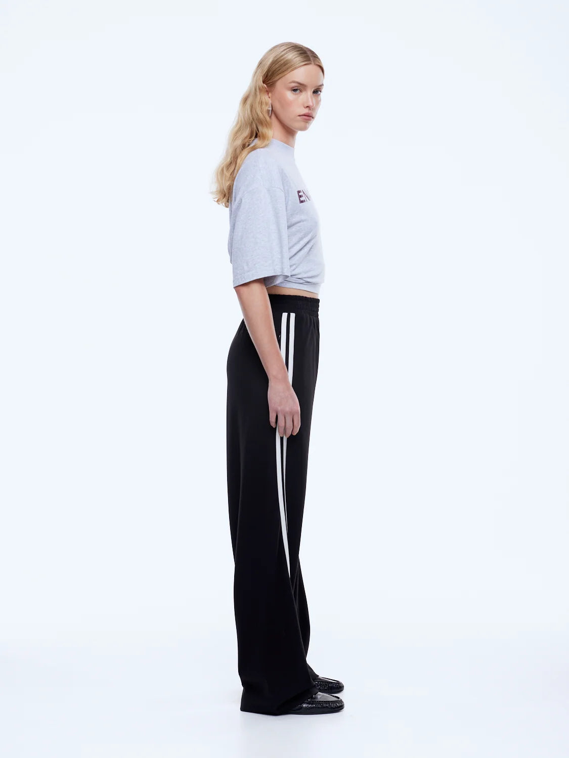 Elysian Collective Ena Pelly Valentina Jersey Pant Black / Off White