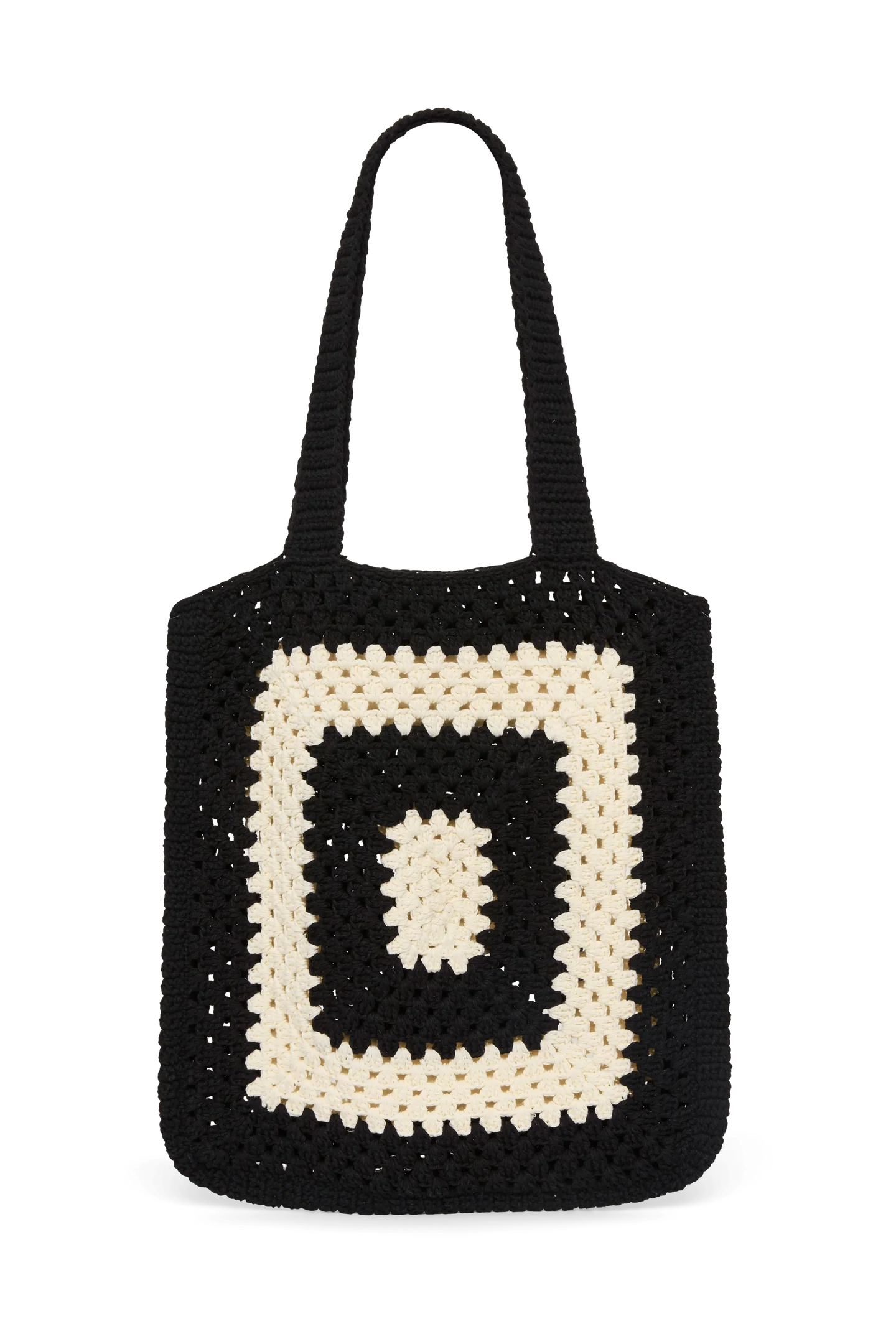Elysian Collective Faithfull Ostia Crochet Bag Black/Off White