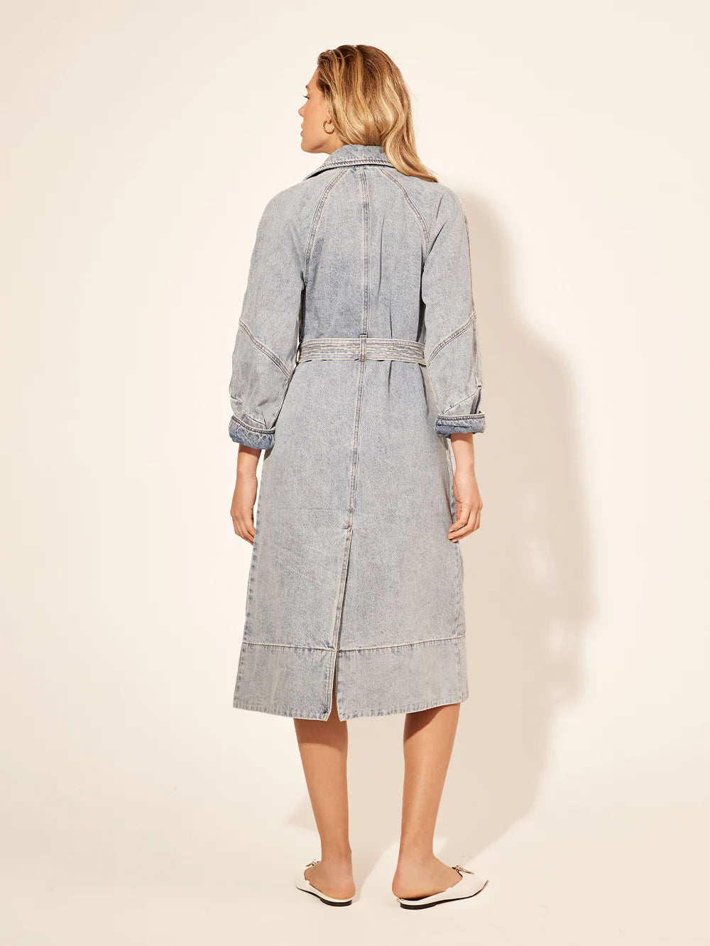 Elysian Collective Kivari Olivia Denim Trench Coat