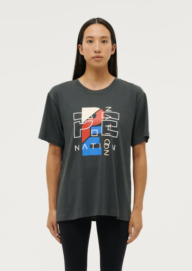 Elysian Collective Pe Nation Herritage Tee Dark Shadow