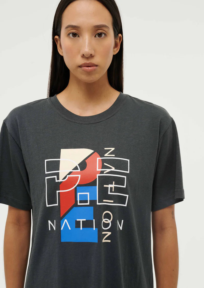 Elysian Collective Pe Nation Herritage Tee Dark Shadow