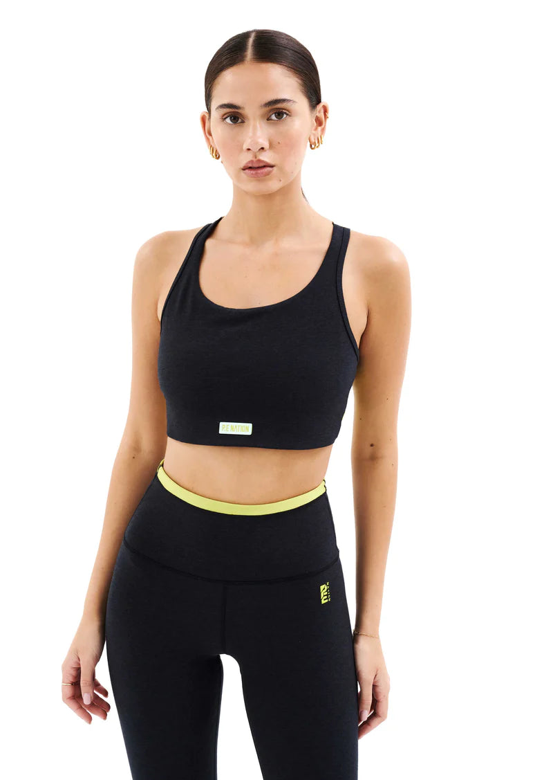 Elysian Collective Pe Nation Orbital Sports Bra - Charcoal Marl