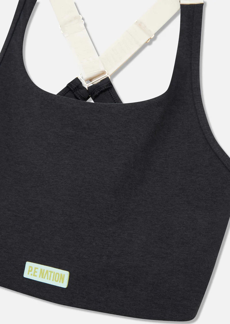 Elysian Collective Pe Nation Orbital Sports Bra - Charcoal Marl