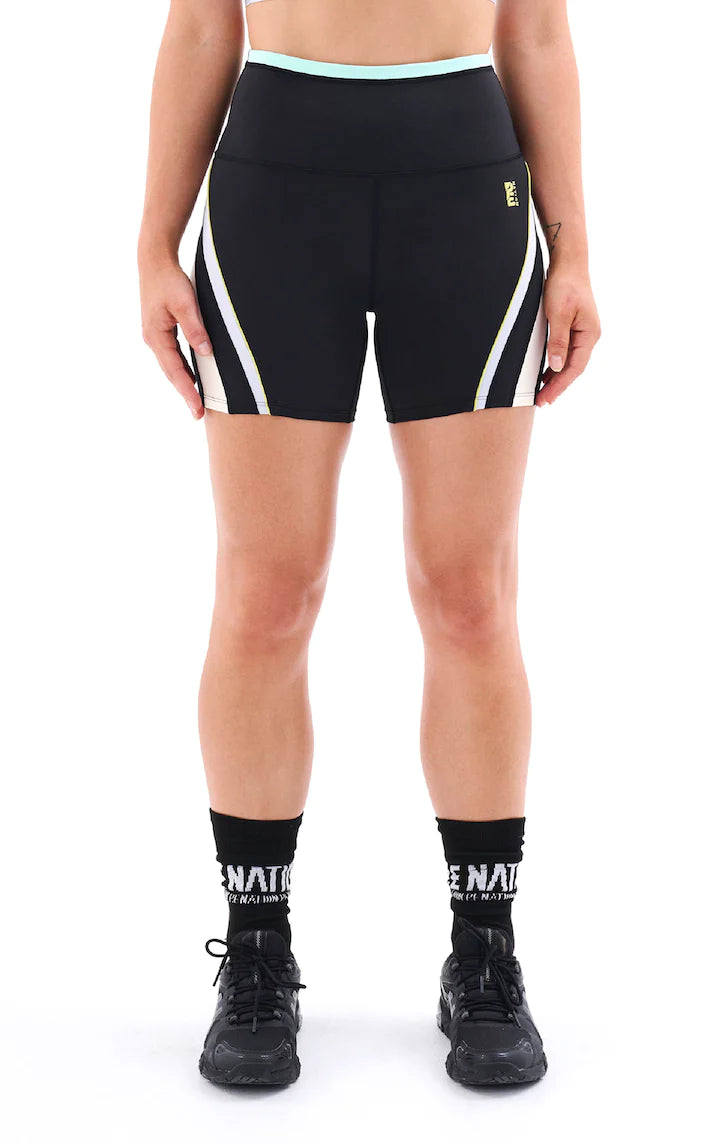 Elysian Collective Pe Nation Refraction Bike Shorts - Black