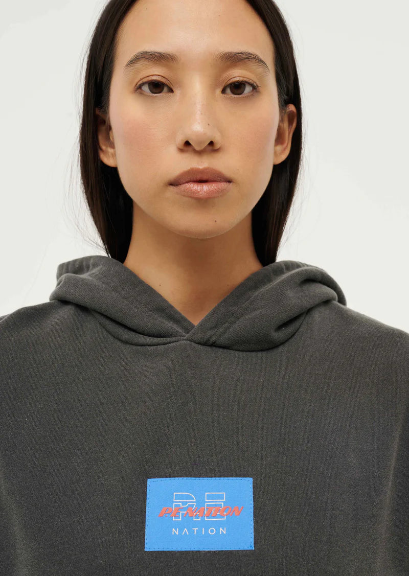 Elysian Collective Pe Nation Trifecta Hoodie Washed Black