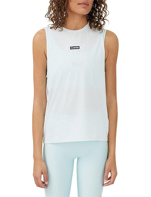 Elysian Collective PE Nation Twist Serve Tank Blue