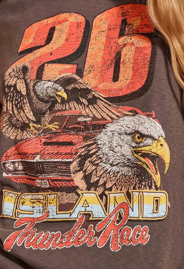 Elysian Collective Spell Island Thunder Tee Charcoal