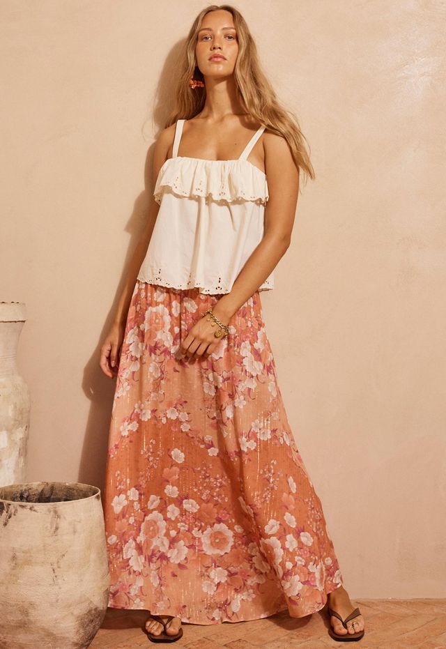 Elysian Collective Spell Isola Maxi Skirt Sunfade