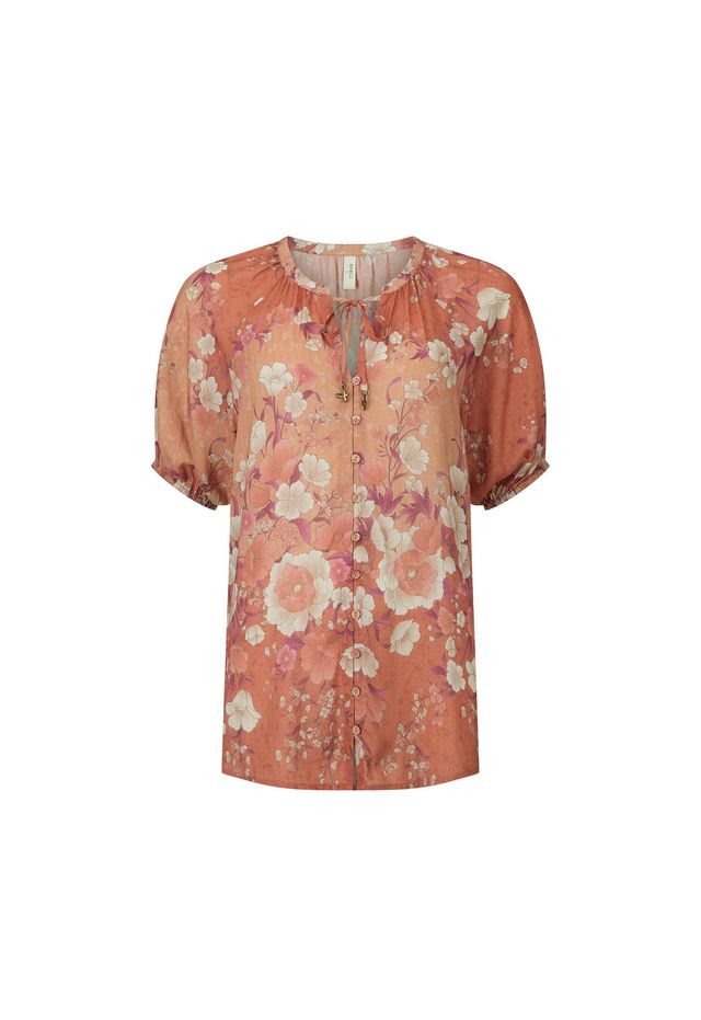 Elysian Collective Spell Isola Short Sleeve Blouse Sunfade