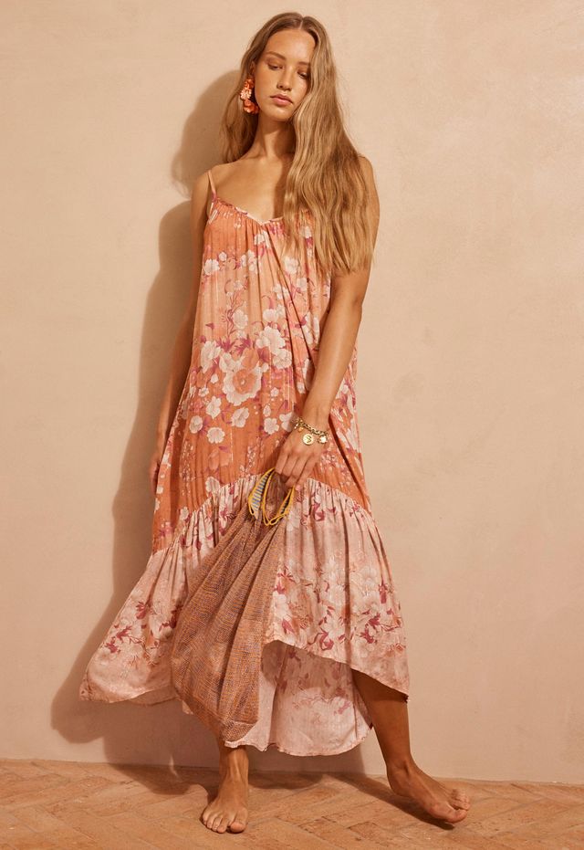 Elysian Collective Spell Isola Strappy Dress Sunfade