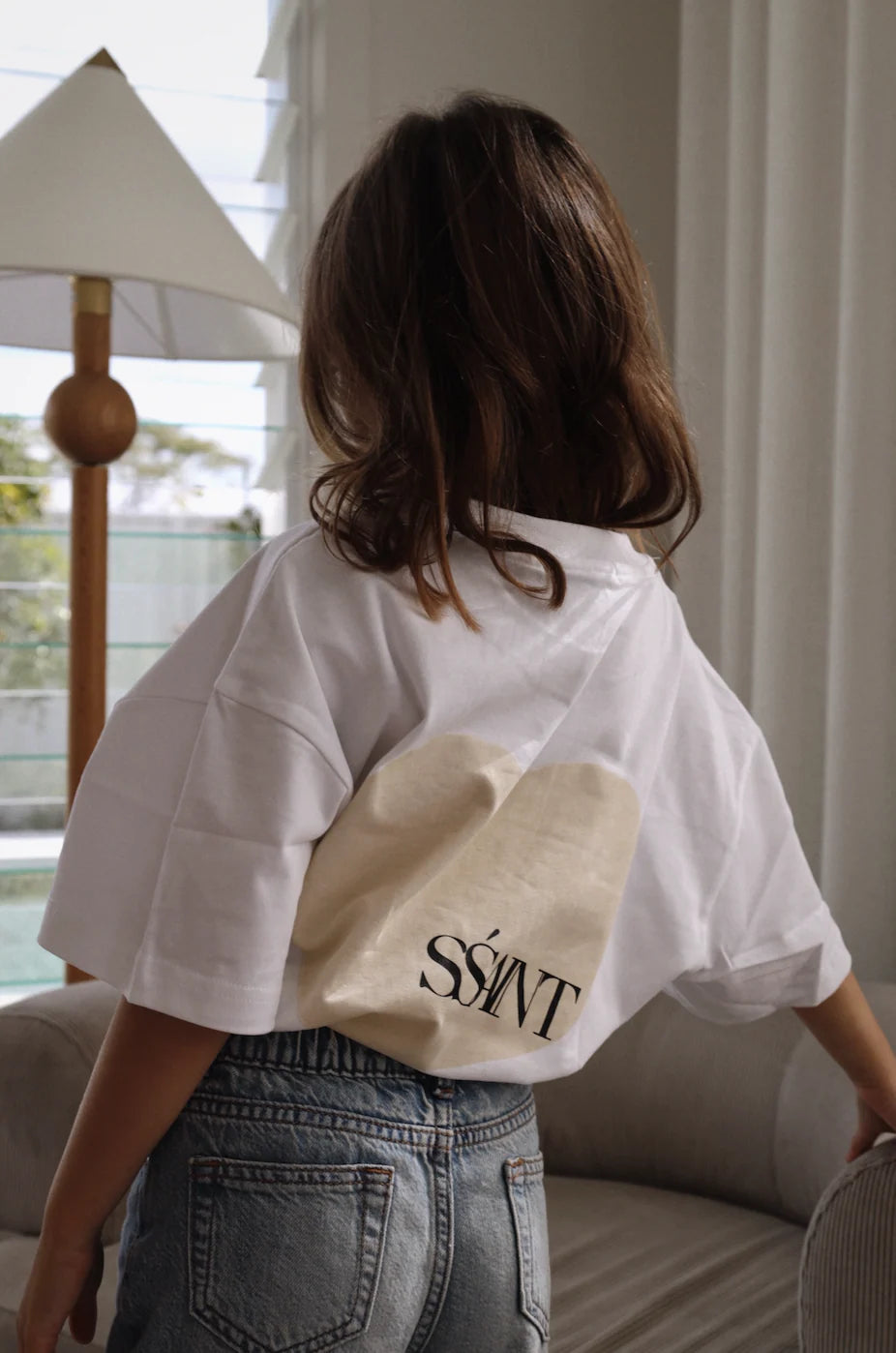 Elysian Collective Ssaint Kids Heart Tee Cream