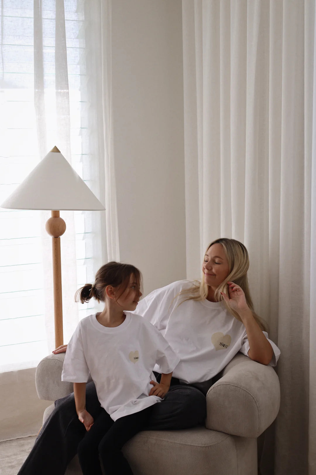 Elysian Collective Ssaint Kids Heart Tee Cream