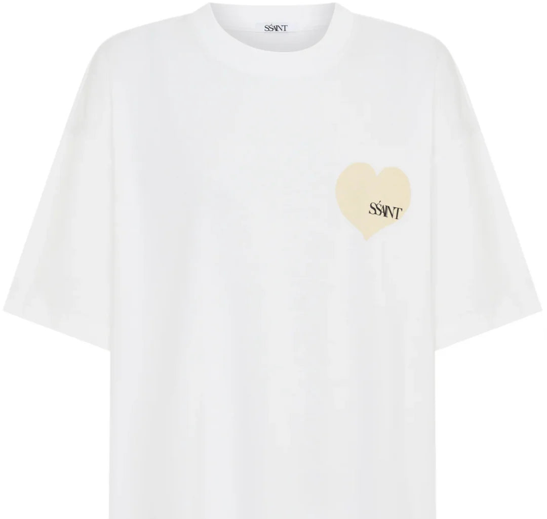 Elysian Collective Ssaint Kids Heart Tee Cream