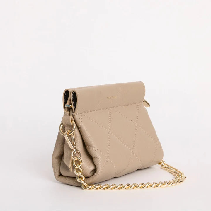 Elysian Collective - Verstirsi Ella Beige Quilted Crossbody Bag