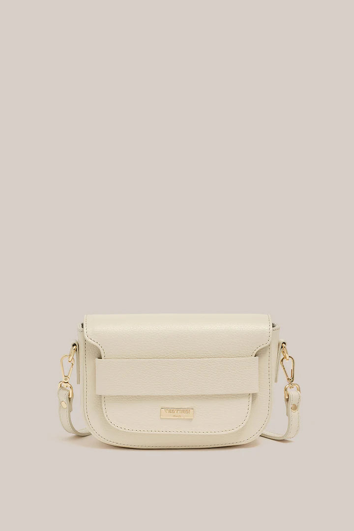 Elysian Collective Vestirsi Zoe Crossbody Saddle Bag Ivory