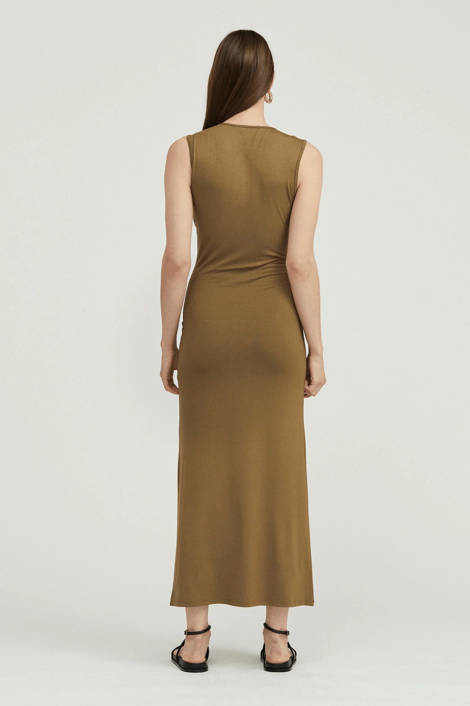 THIRD FORM - HIDDEN GEM TANK MAXI DRESS (MOSS)