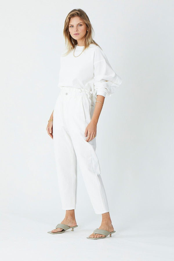SUBOO - Camryn Paper Bag Pant (Ivory