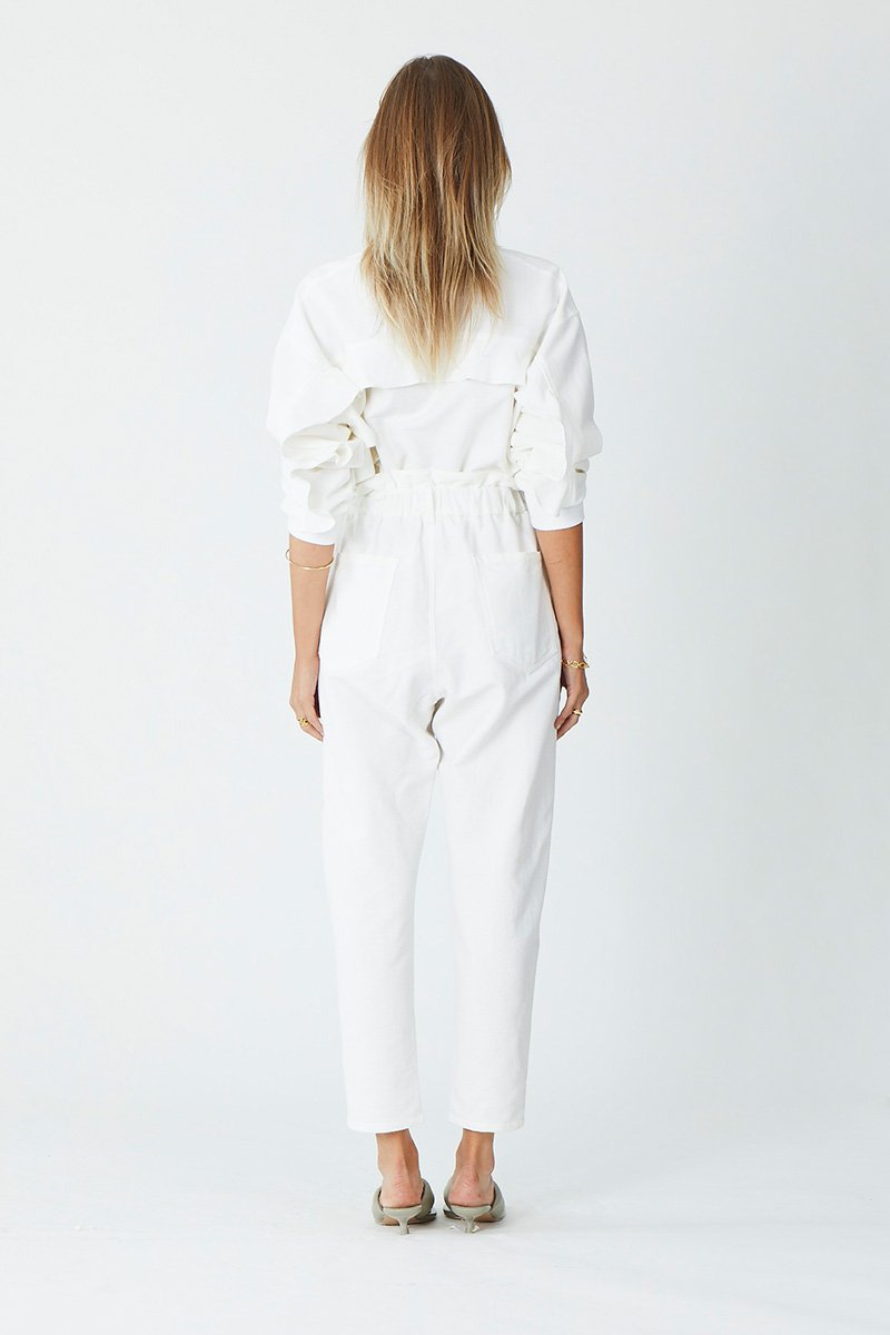 SUBOO - Camryn Paper Bag Pant (Ivory