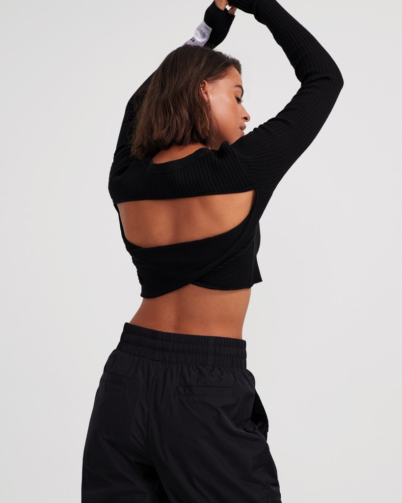PE NATION - BOX OUT LS KNIT TOP