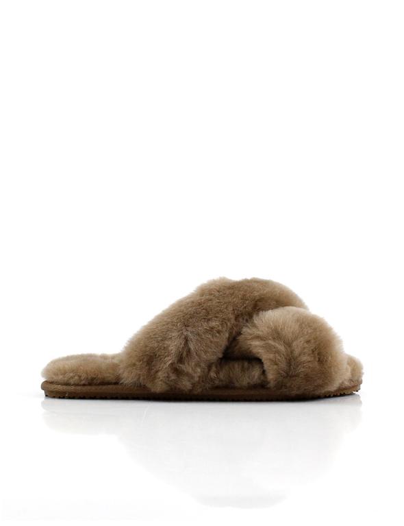 La Tribe - Crossover Sheepy Slipper (Tobacco)