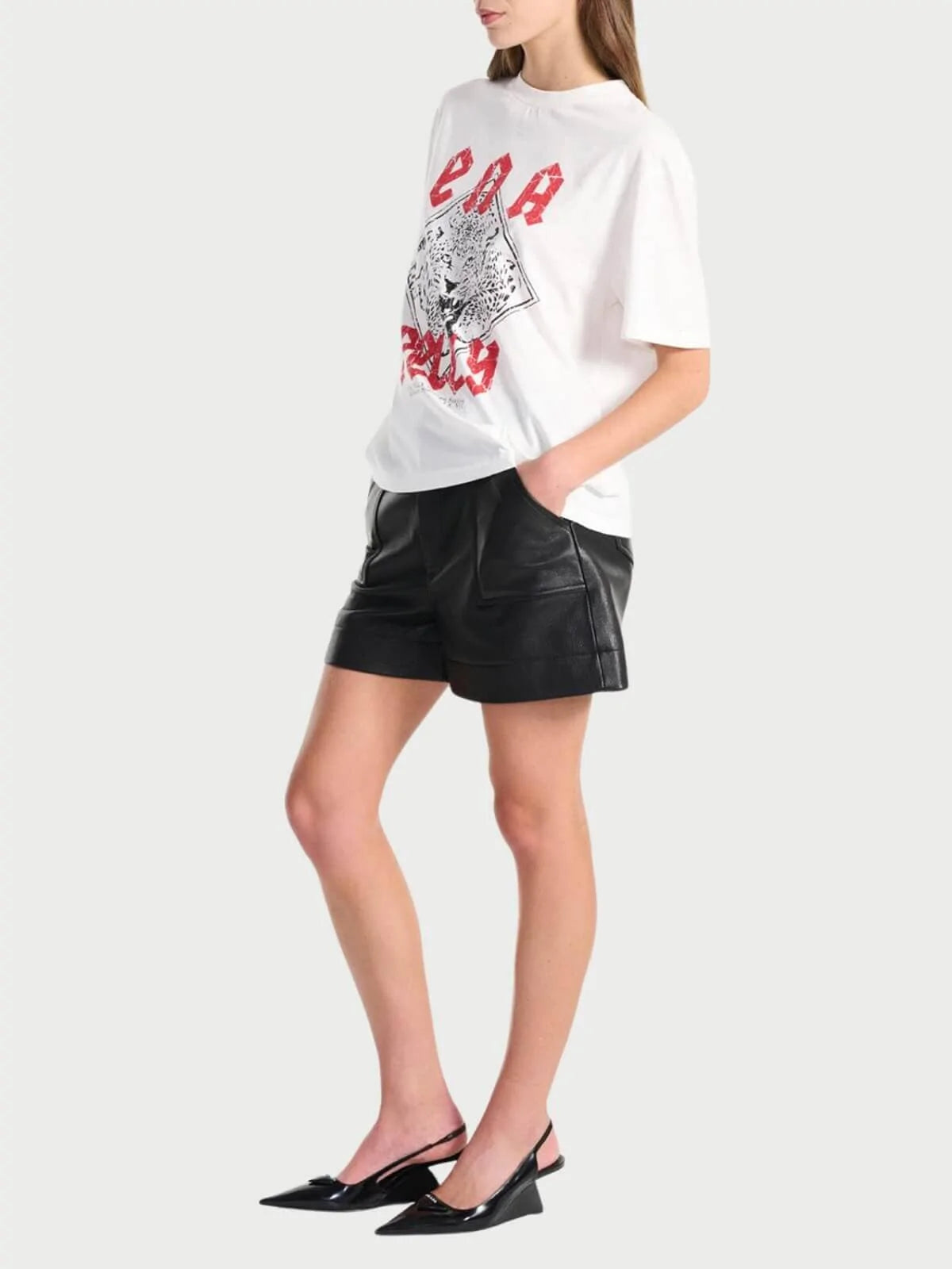 Elysian Collection Ena Pelly Launching Cheetah Tee Vintage