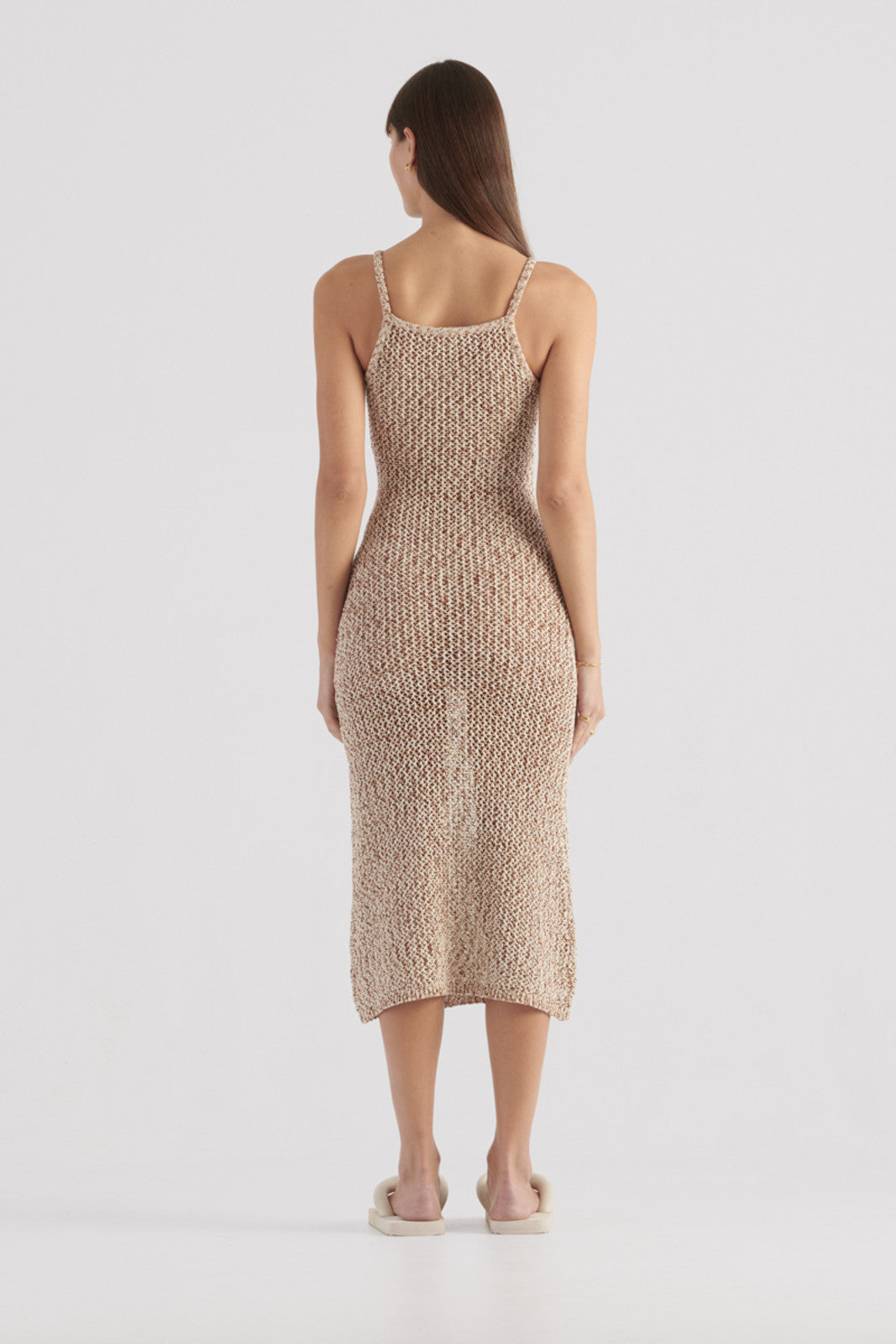 ELKA COLLECTIVE - Arizona Knit Dress (Tan Mix)