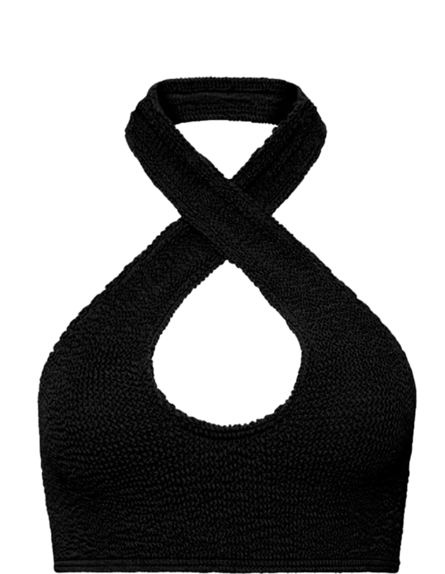 BOND_EYE - Carmen Crop (Black Eco)