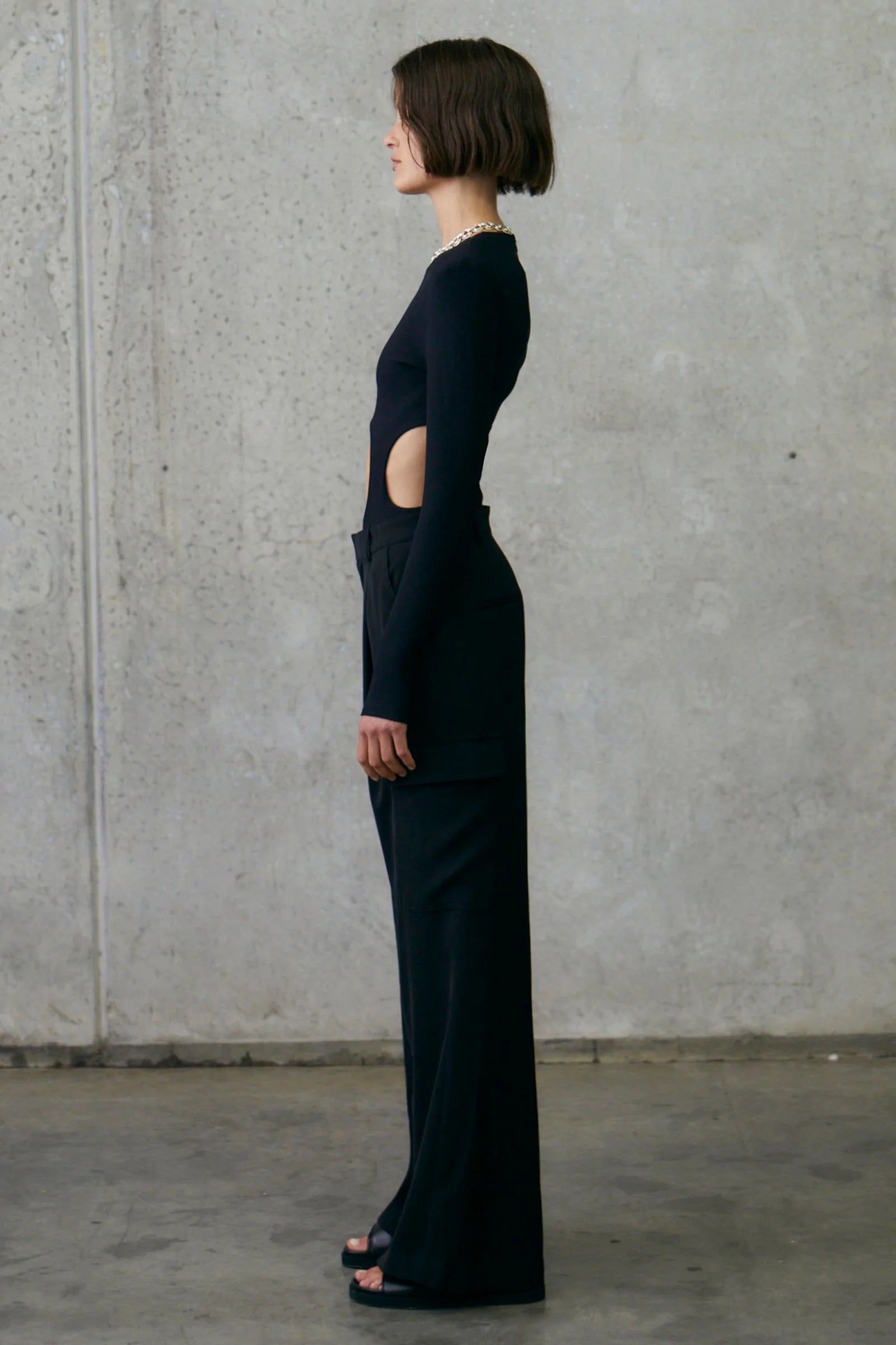 MISHA URBAN - EDWINA TWILL PANT (Black)