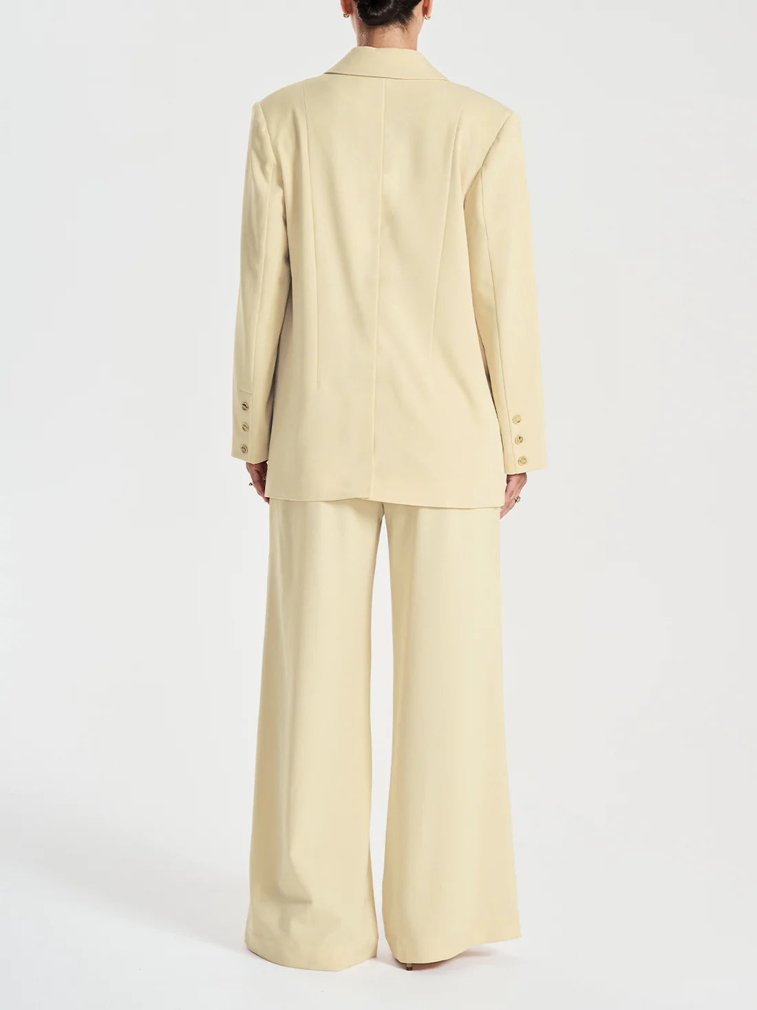 Elysian Collective Ena Pelly Bronte Blazer in Butter