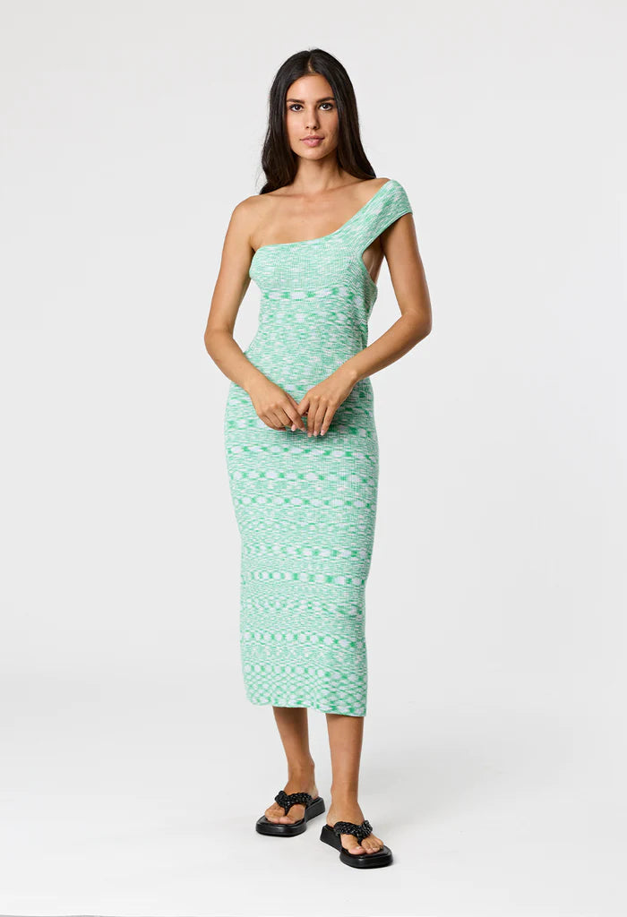 Elysian Collective Keya Dress Lime Static