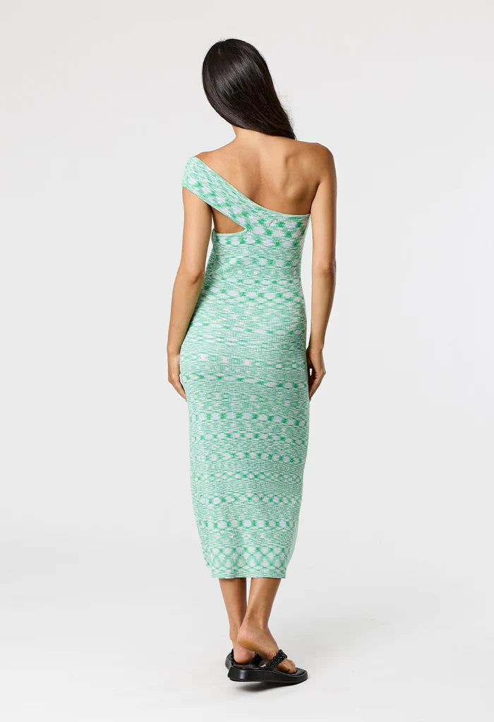 REMAIN - KEYA DRESS (LIME STATIC)