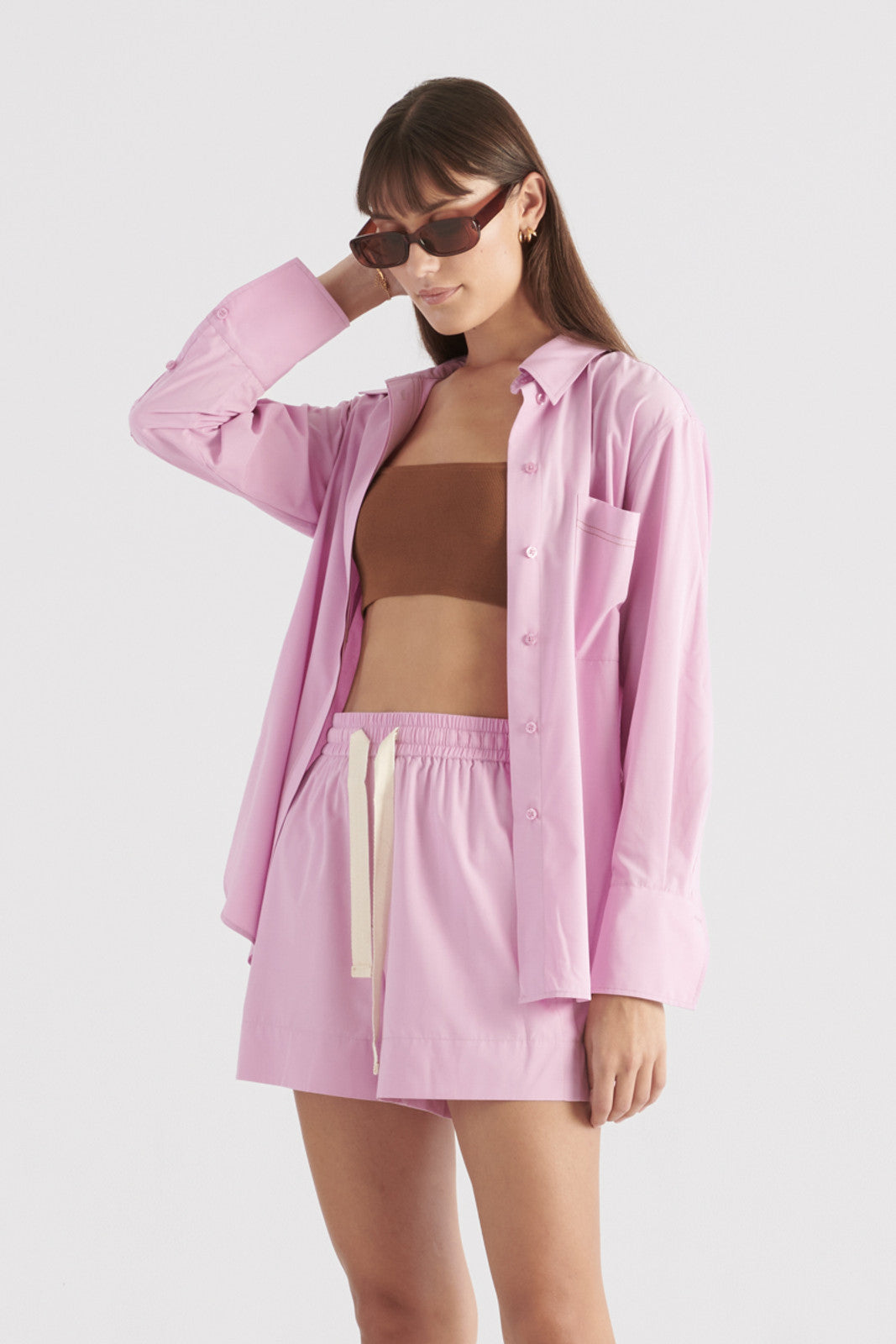 ELKA COLLECTIVE - LINDSEY SHIRT (FUSCHIA)